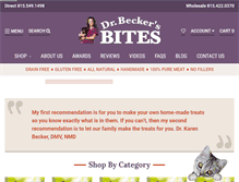 Tablet Screenshot of drbeckersbites.com